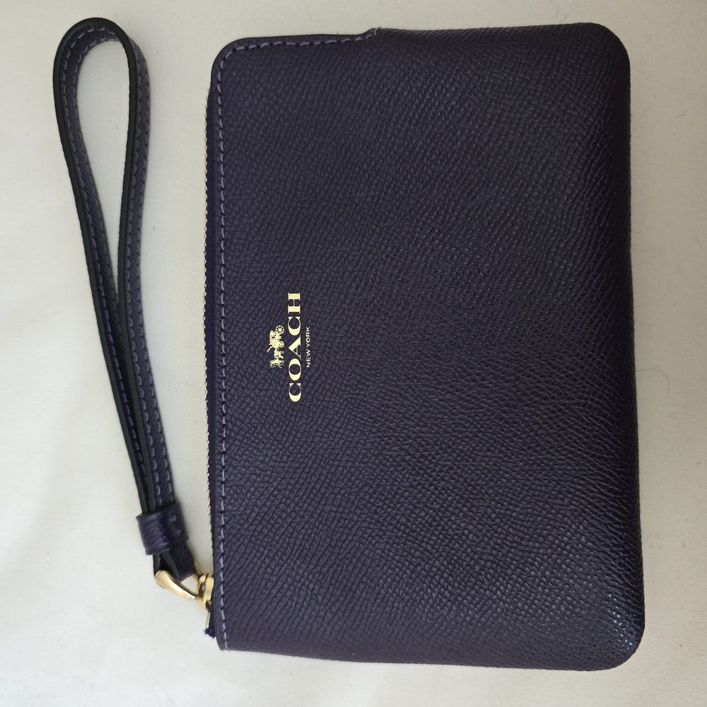 Coach Purple Wristlet